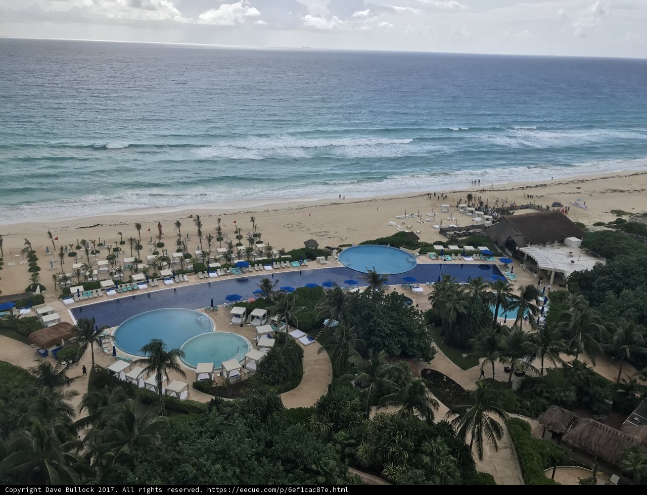 Aerial view of the stunning resort pool and beach