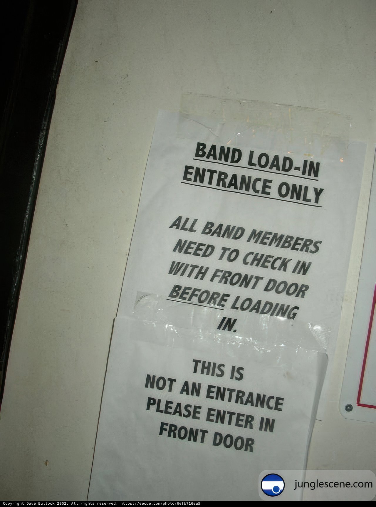 Band-Load Only Sign