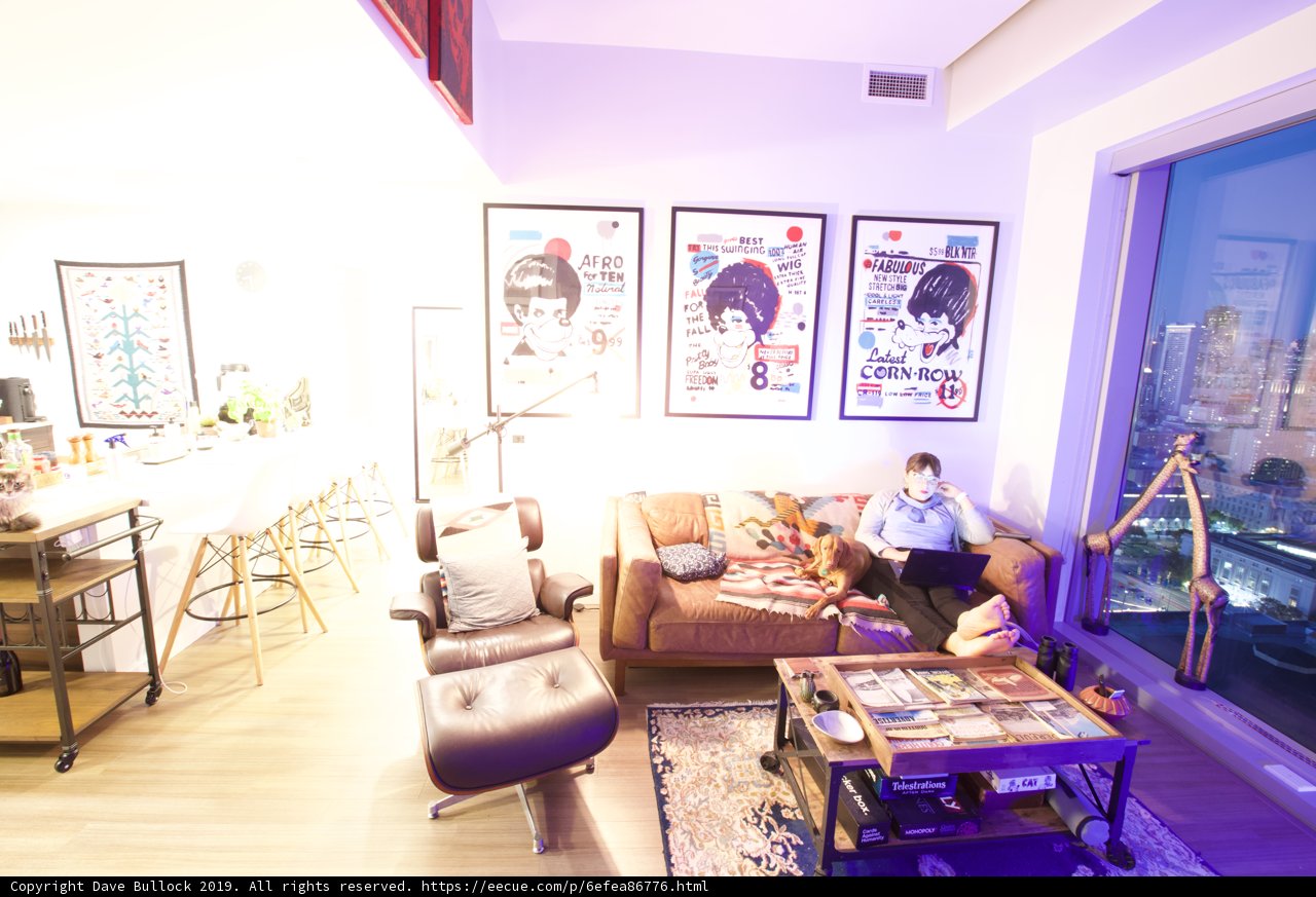 Cozy evening in the San Francisco Living Room