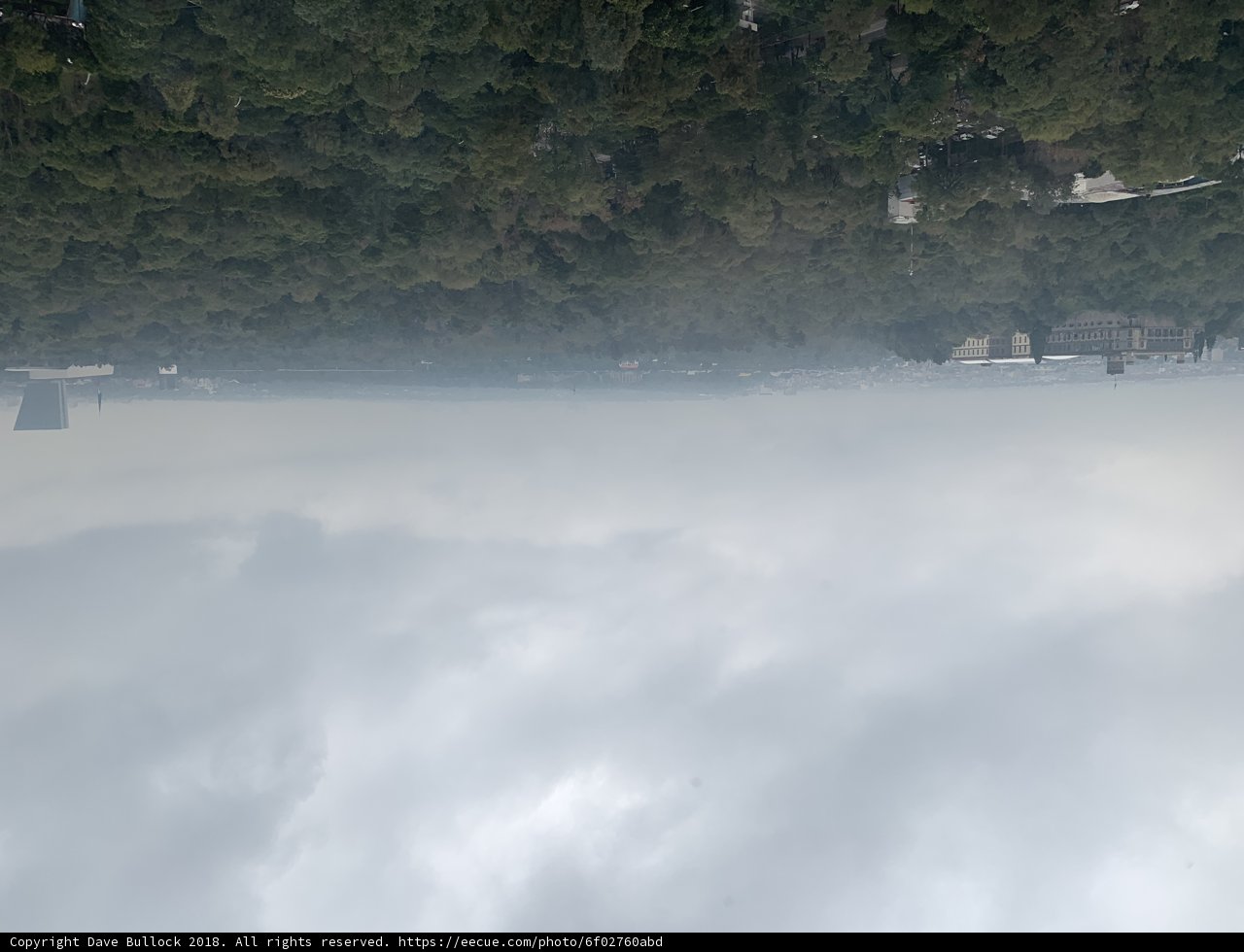 View from Above the Foggy Cityscape