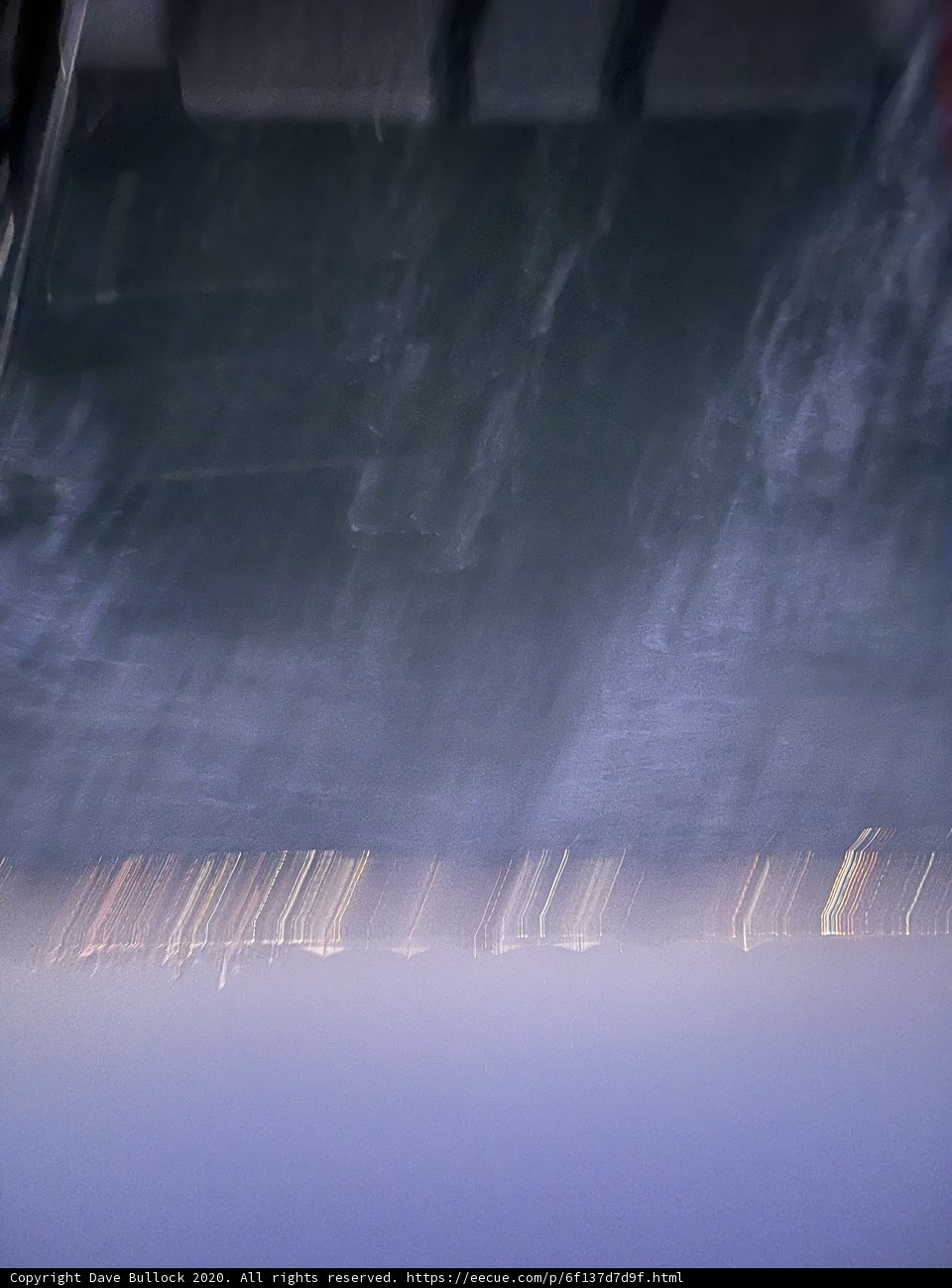 Blurry Ocean View from Above