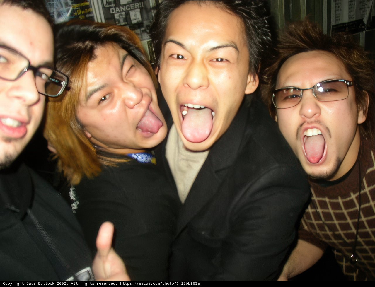 Tongue Out, Mouths Open