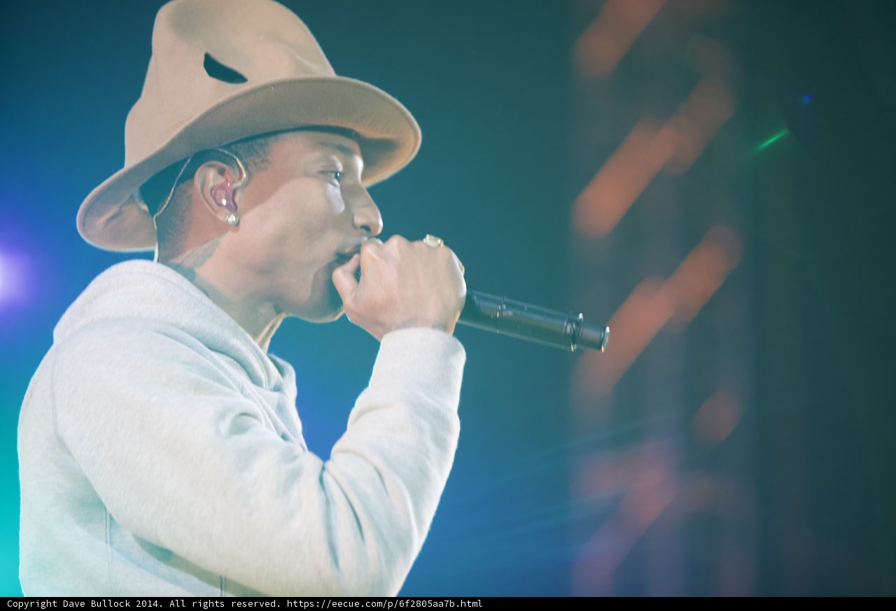 Pharrell Williams Performs at O2 Arena in London