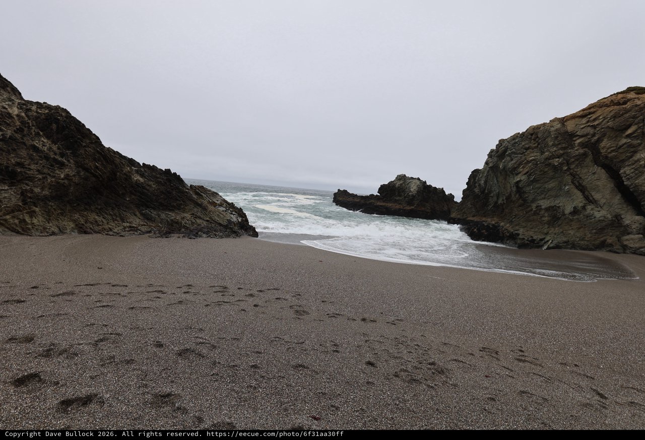 Secluded Rocky Cove on the California Coast