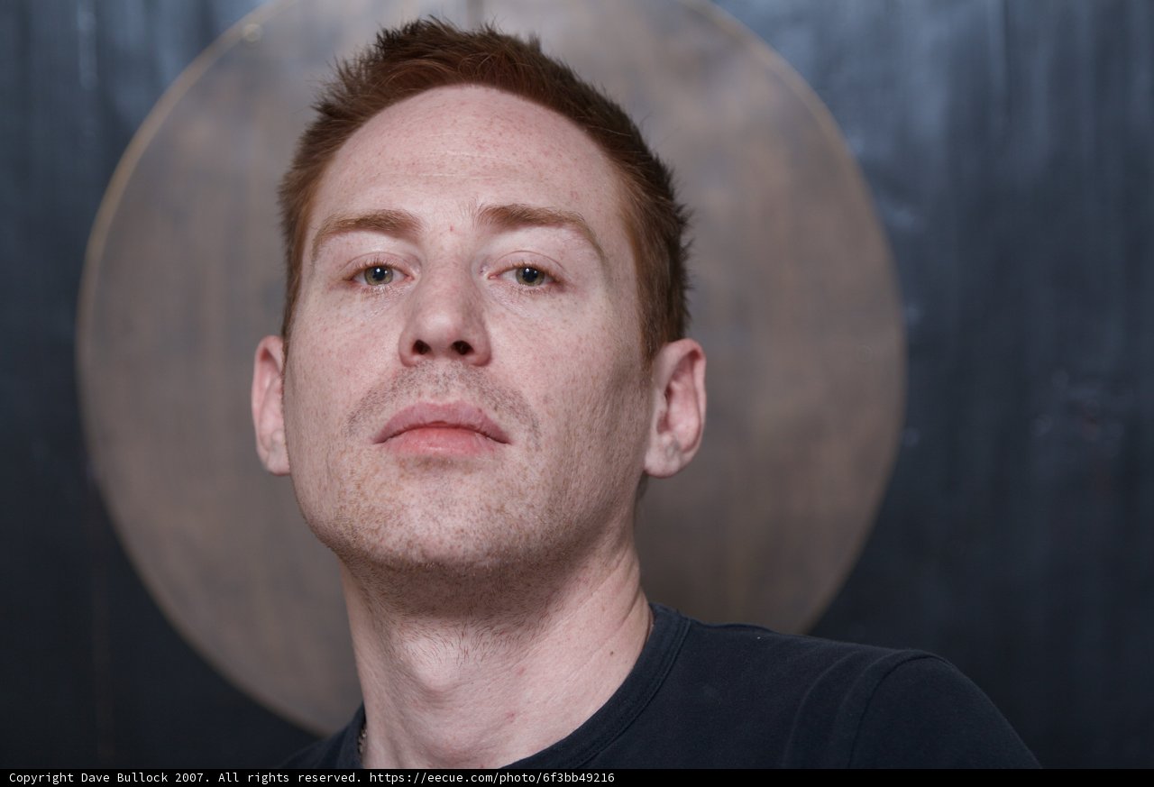 Black Shirted Man Portrait