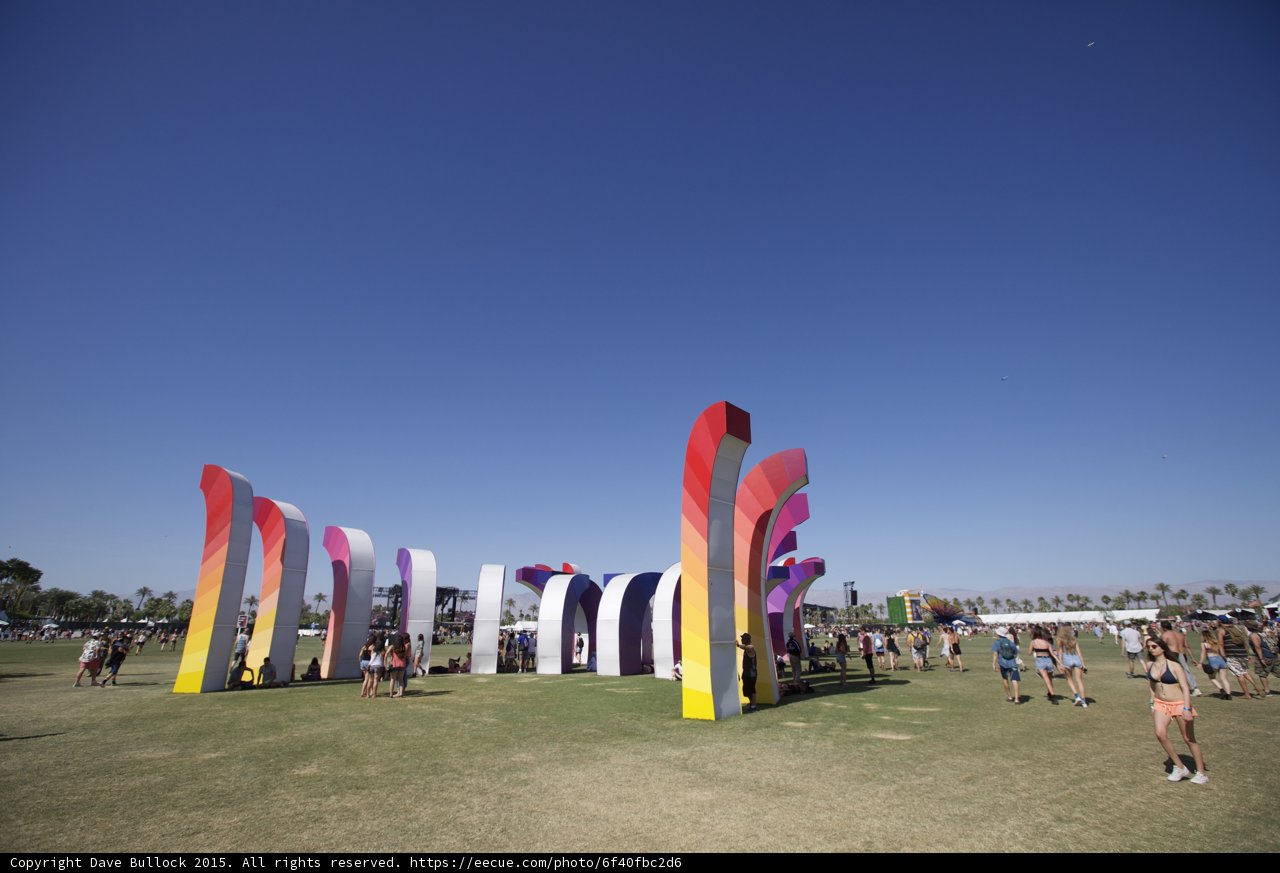 Standing Amongst Colorful Sculpture