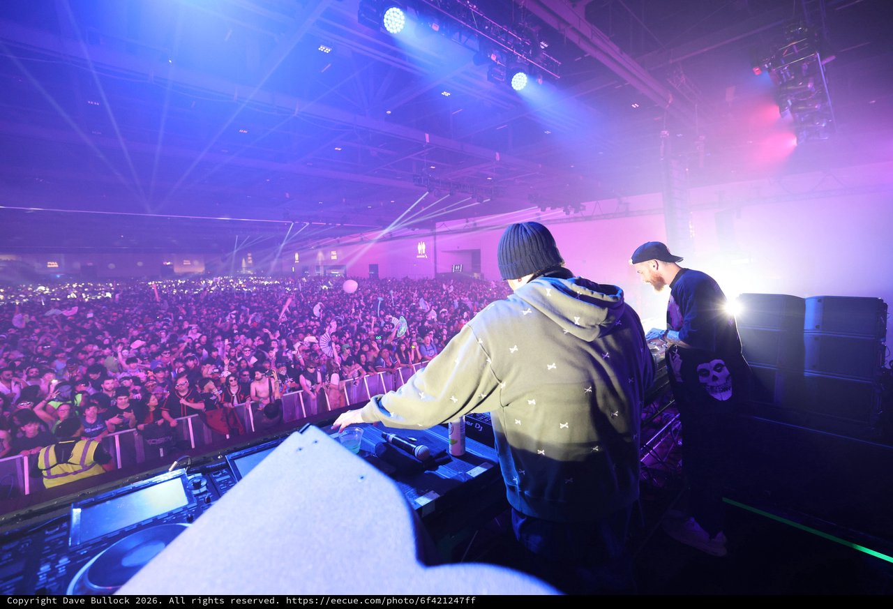 DJ Duo Commands Massive Indoor Festival Crowd