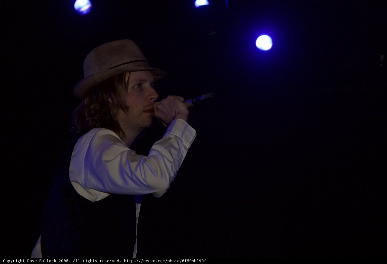 Beck Performs Solo Set in Fedora and Vest