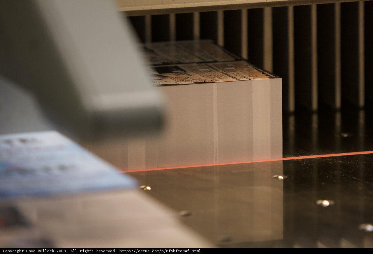 Precision Laser Cutting Through Paper