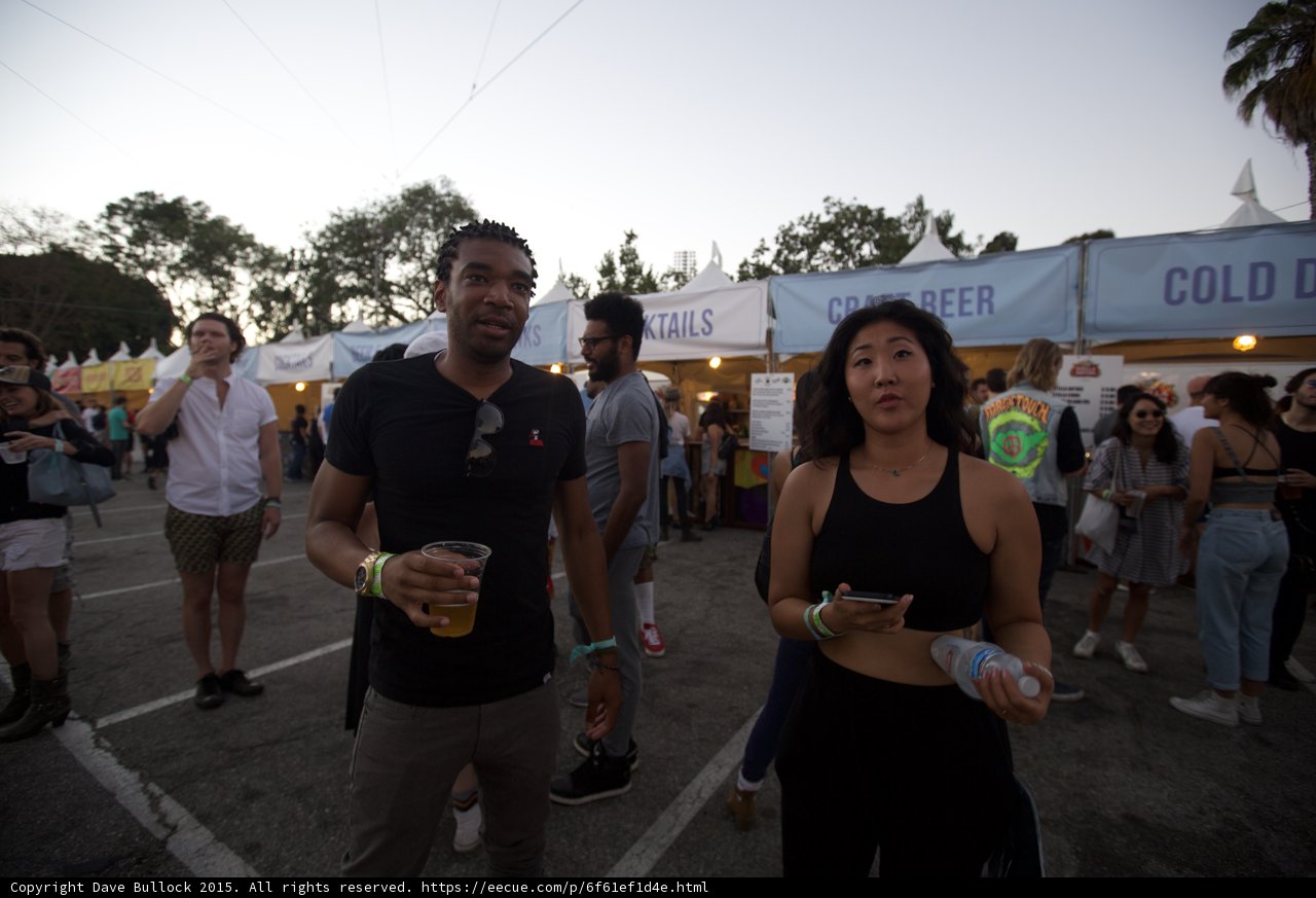 Friends Walking Beer Area