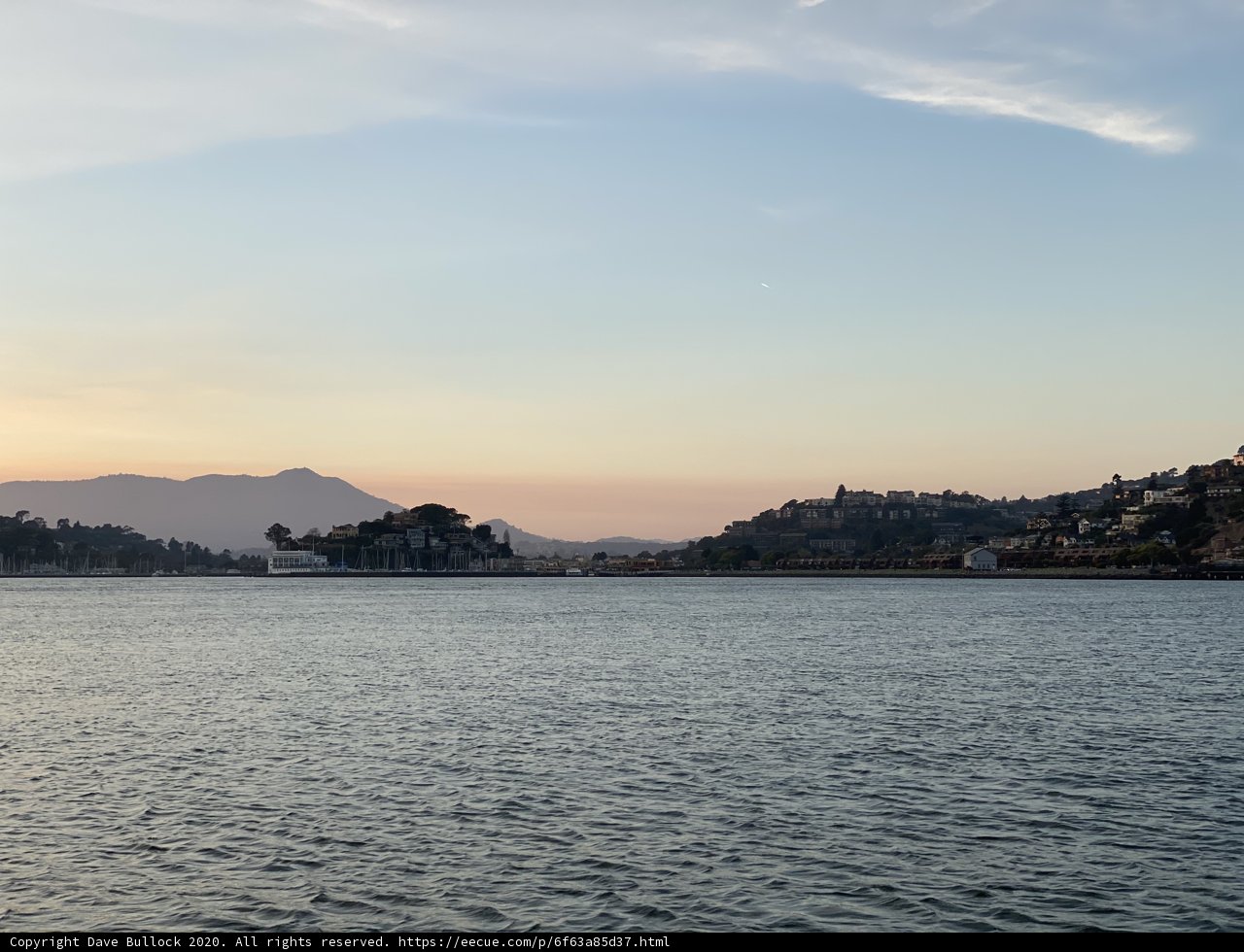 Sailing into the Sunset in Tiburon