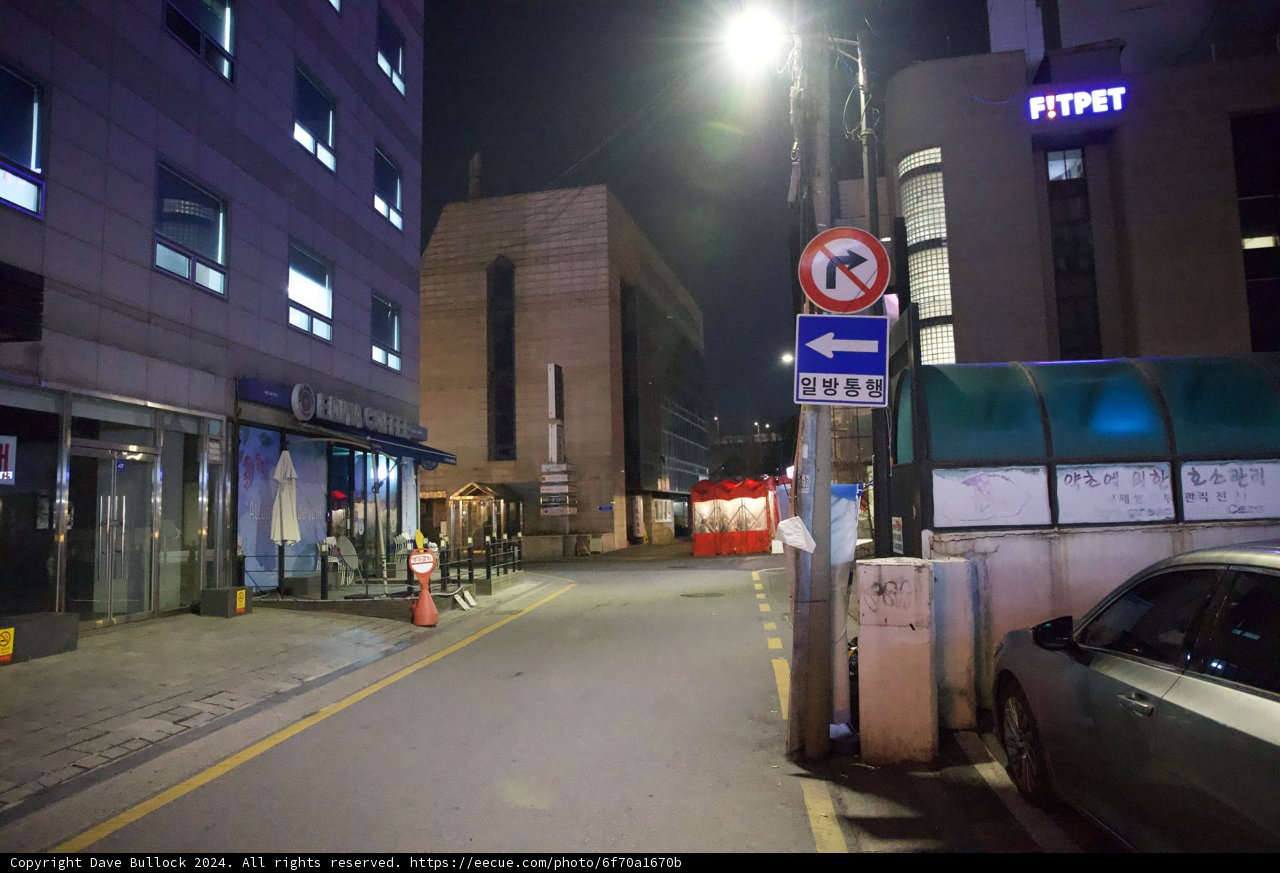 Midnight Solitude on Korean Streets