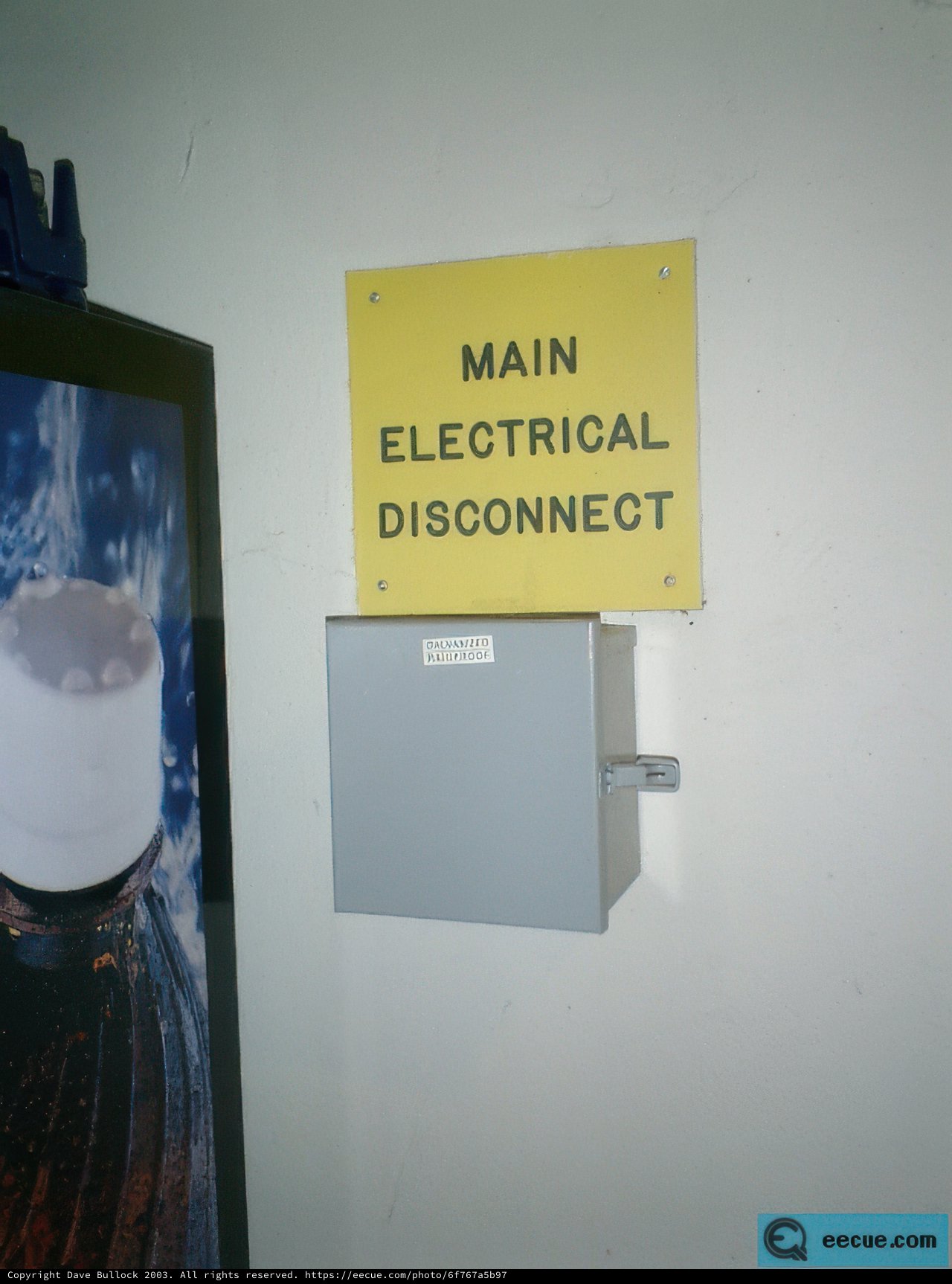 Main Electrical Disconnect Sign