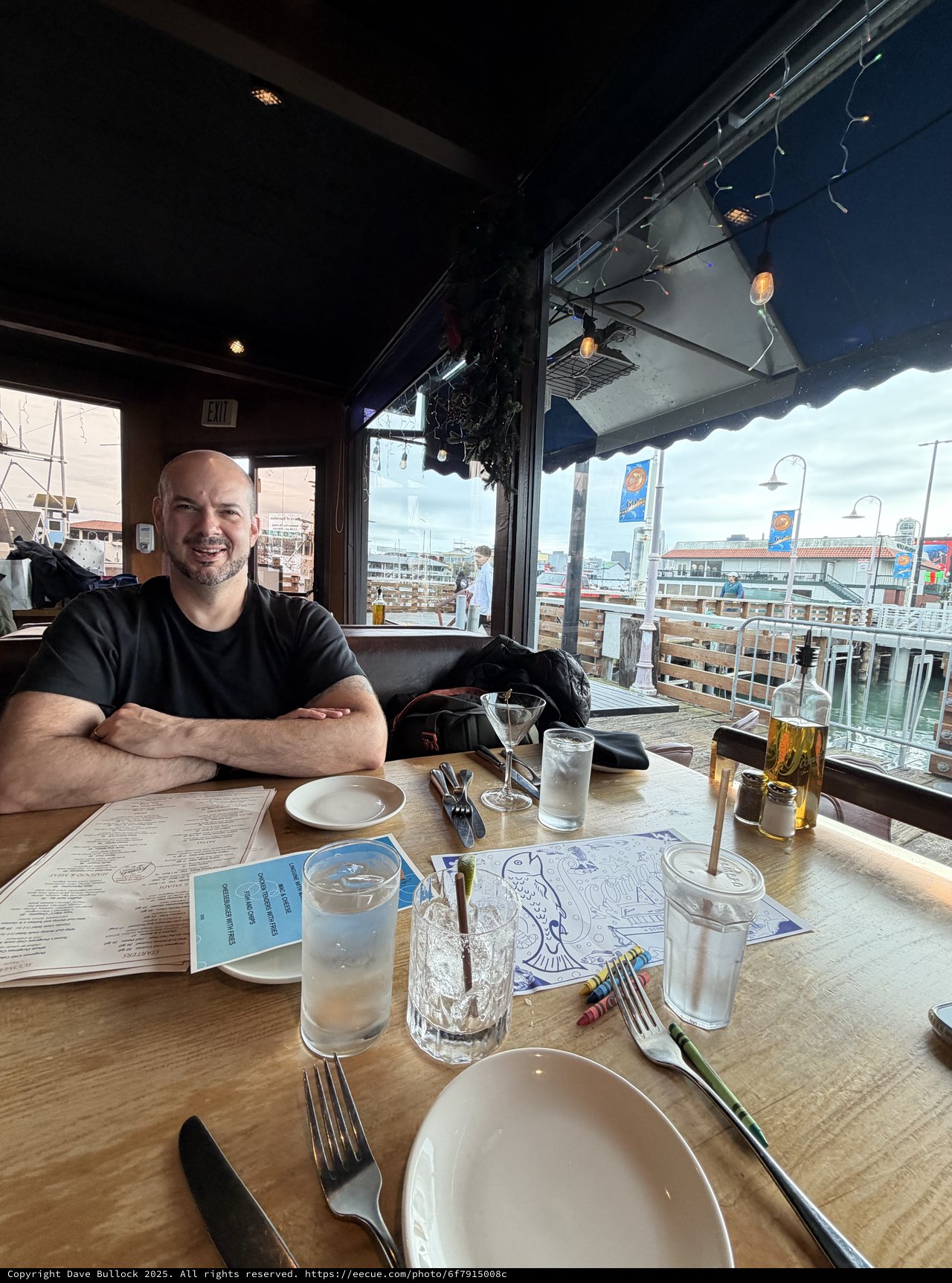 Waterfront Restaurant Dining with Harbor View