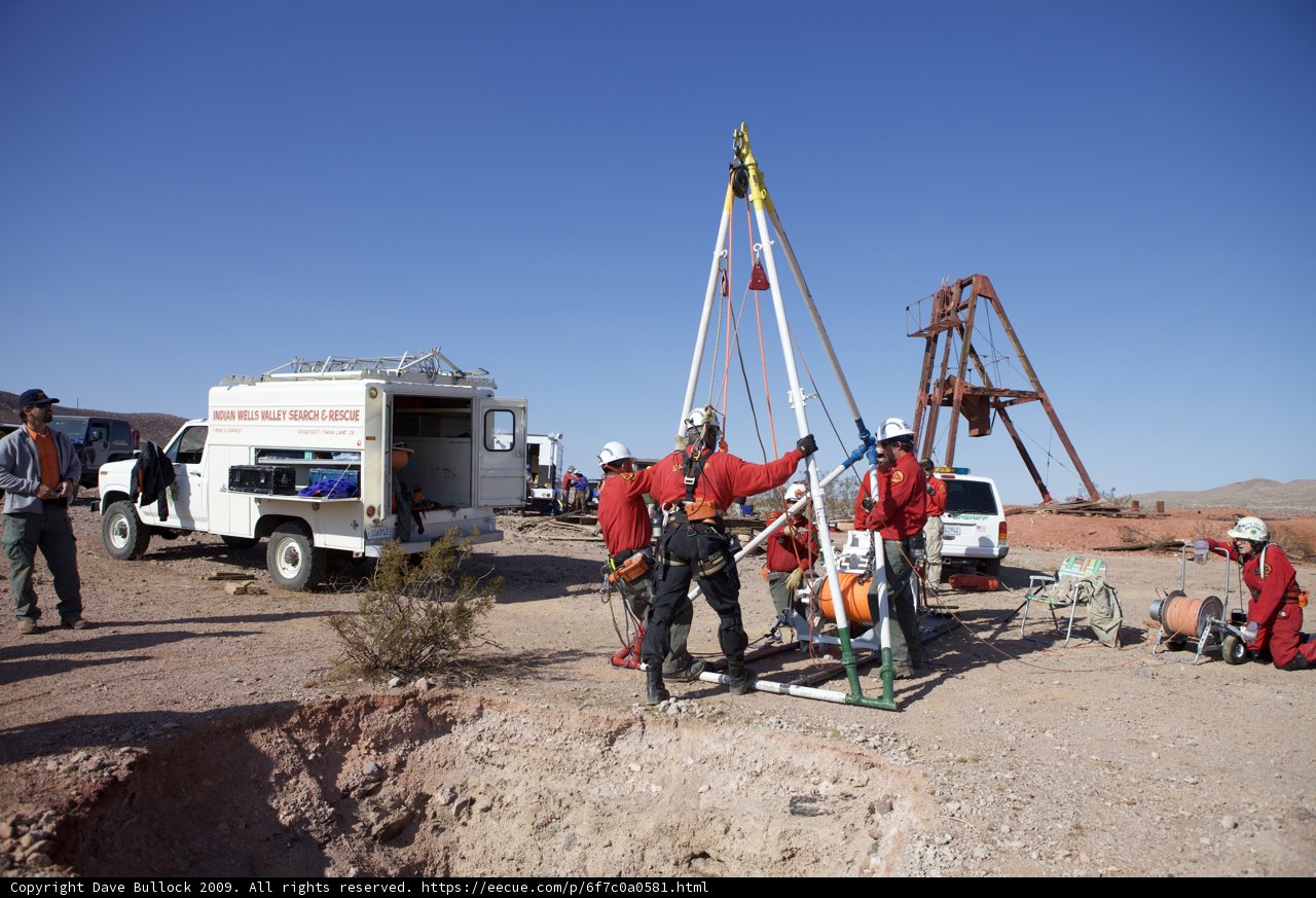 Mine Rescue Team Prepares for Descent