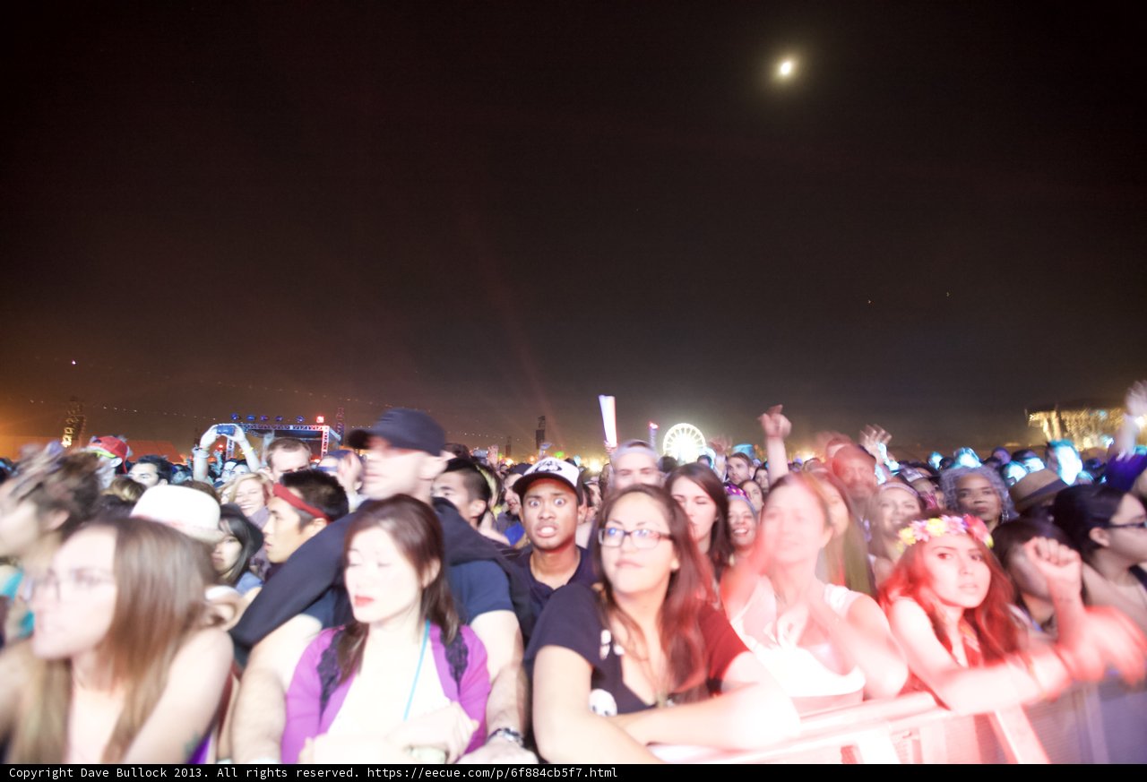 Illuminated Crowd at Coachella