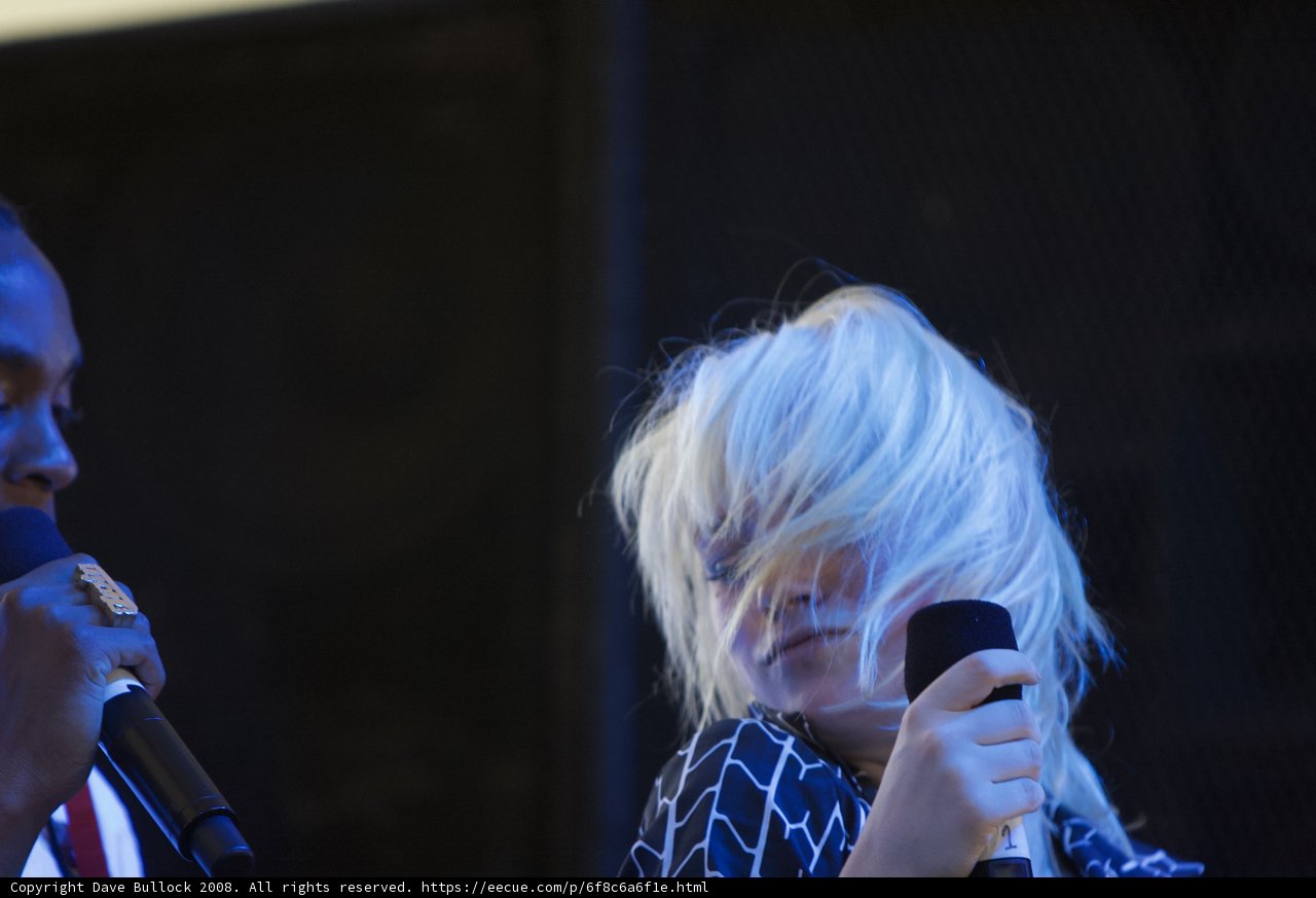 Blonde Bombshell Takes the Stage