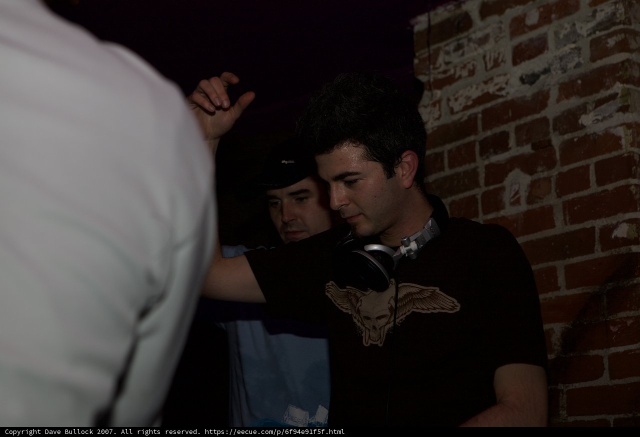 Black Shirted Man with Headphones