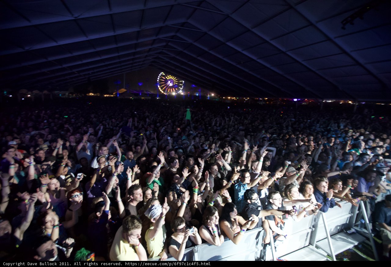 High-energy Audience at Coachella 2011