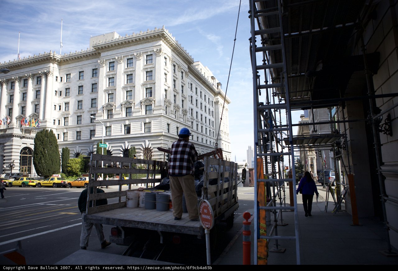 Construction Worker in the Heart of the City
