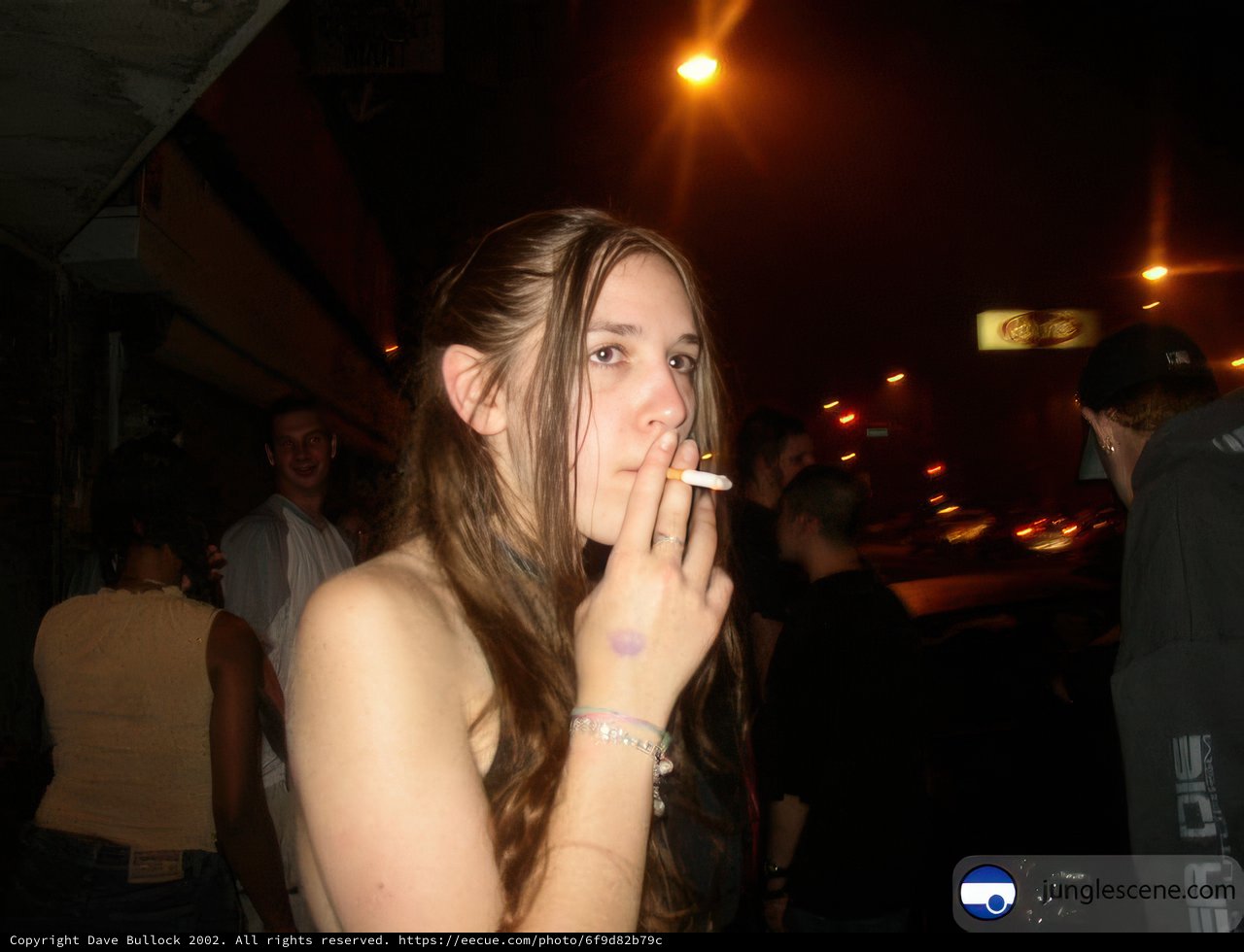 Smoking outside the Night Club