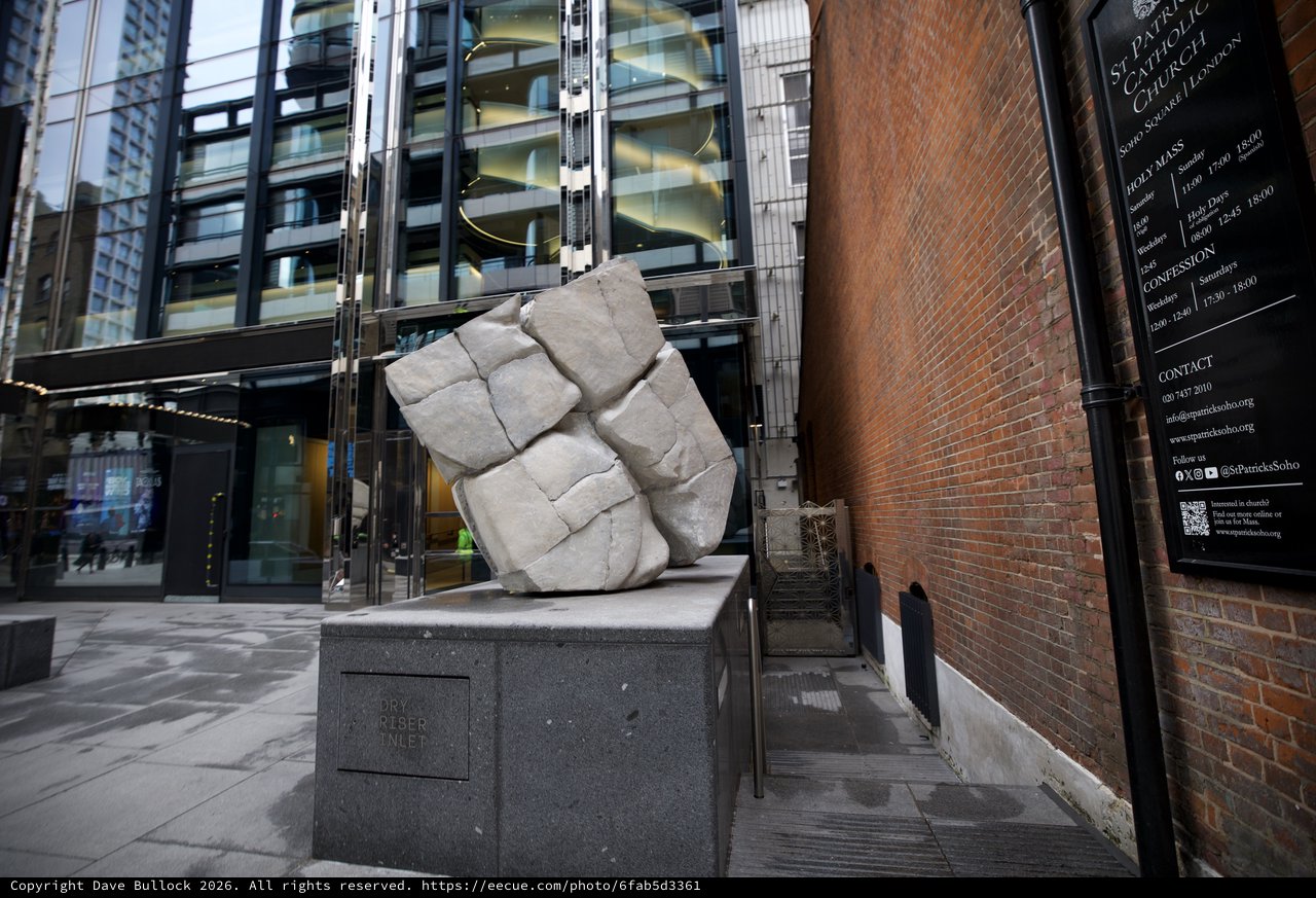 Modern Sculpture Installation in Urban London Setting