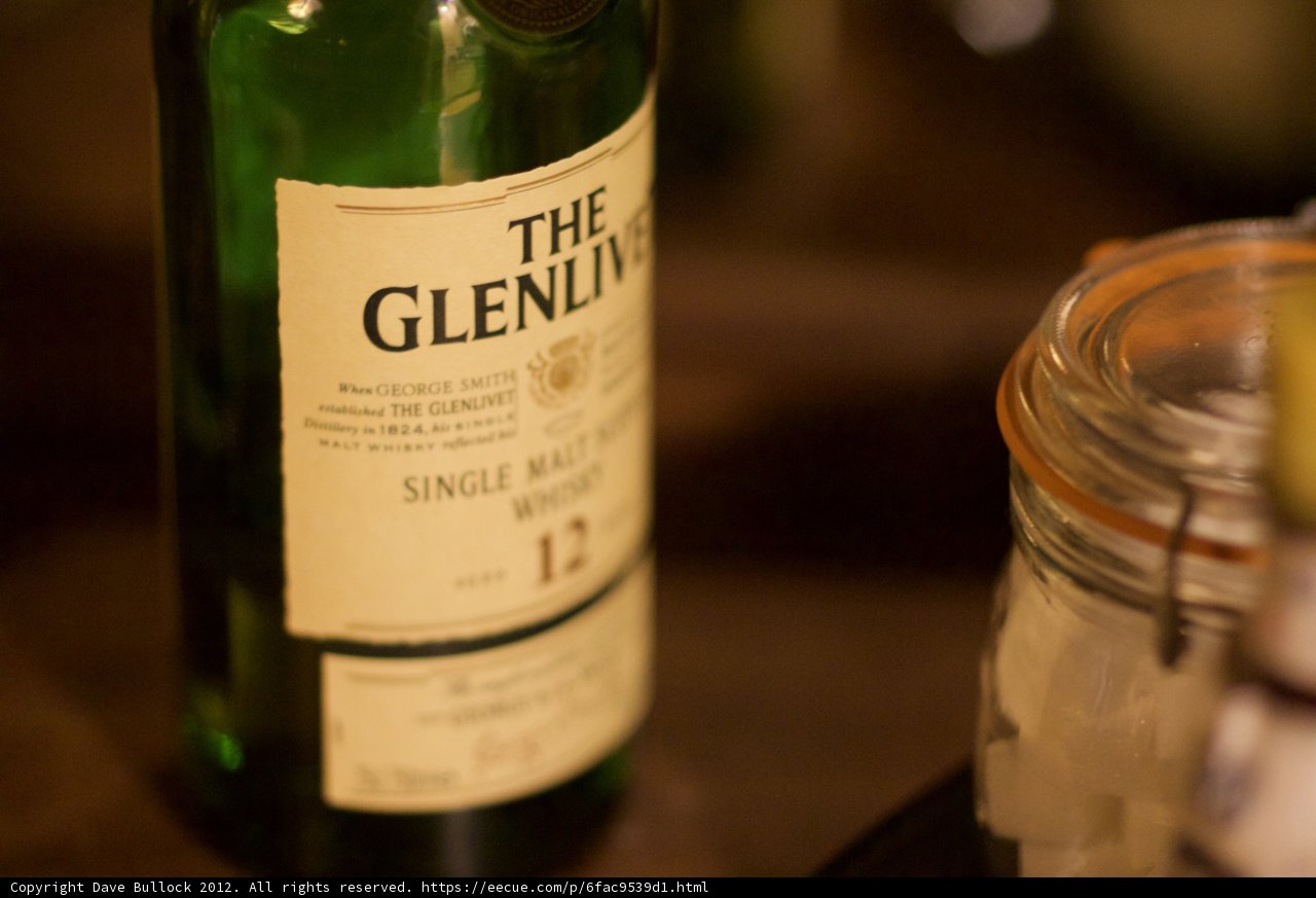 The Glenlivet 12 Year Old Liquor Bottle