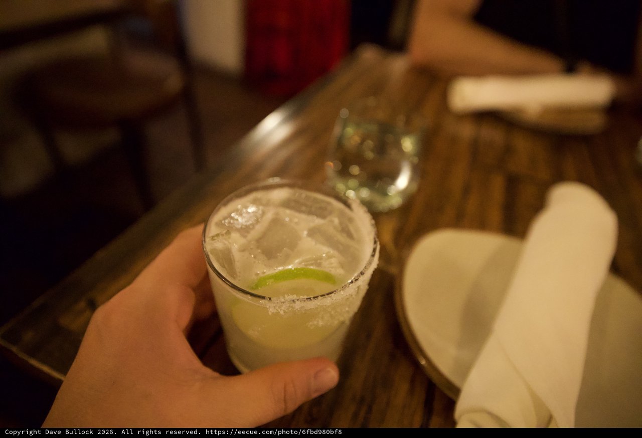Margarita with Salt Rim and Fresh Lime