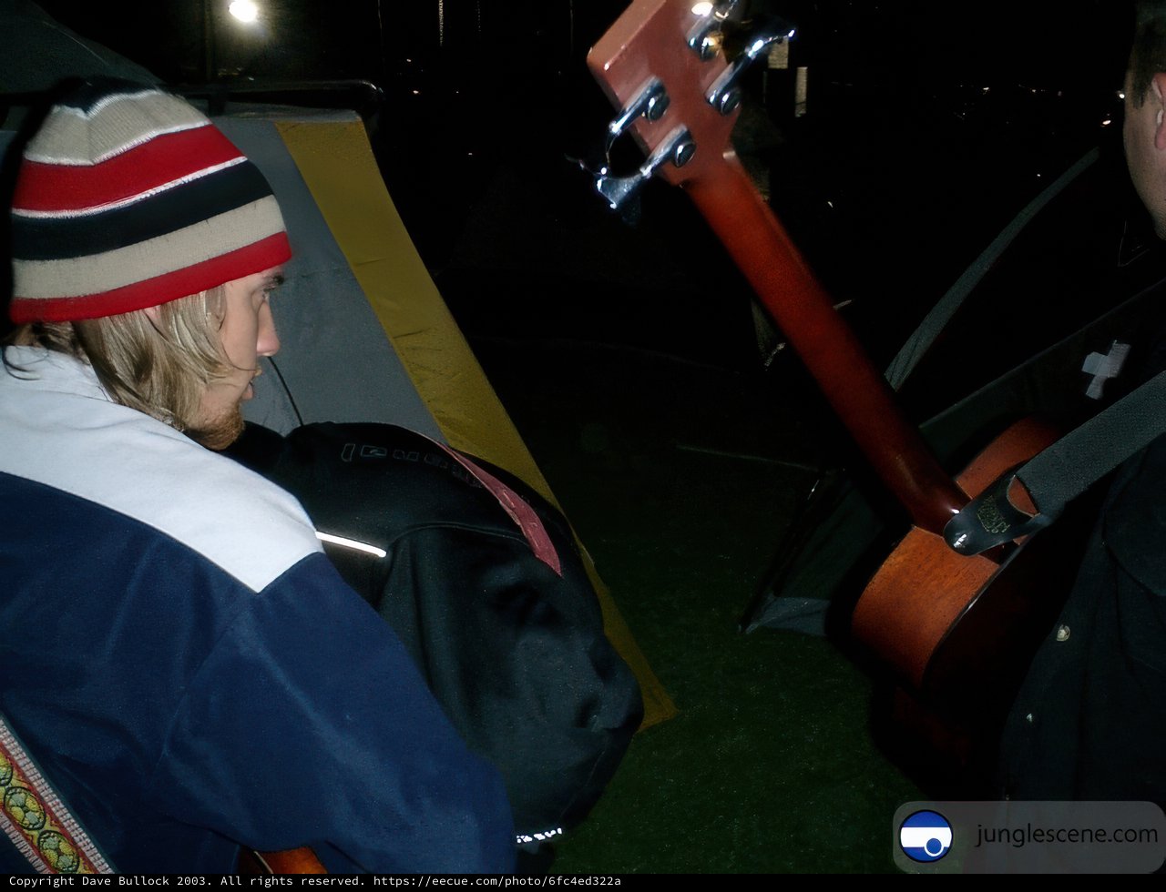 Nighttime Jam Session in the Coachella Artist Campground Tent