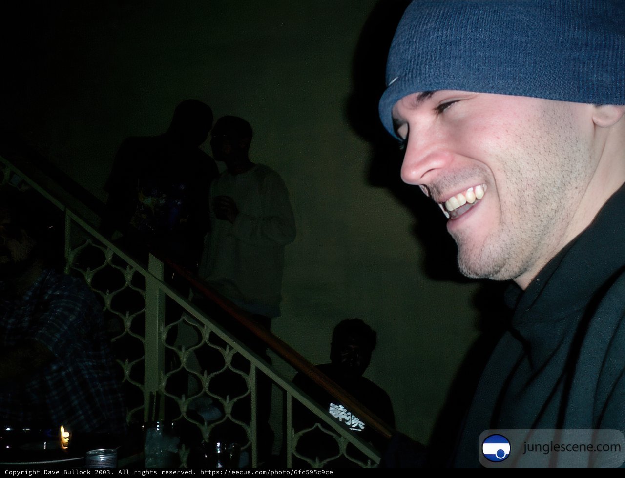 Blue Cap Man Smiling