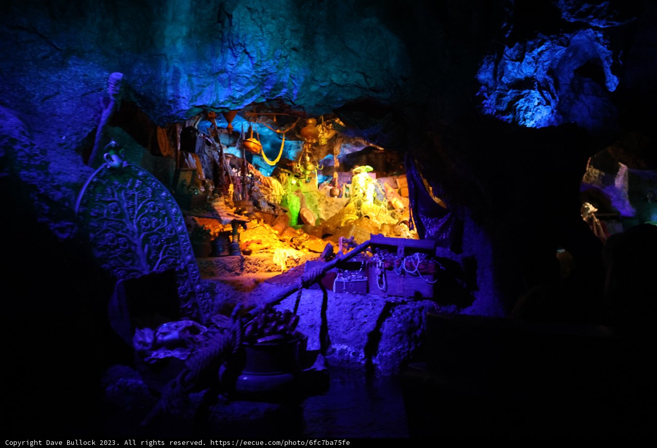 Colorful Lights Illuminate the Mystical Cave