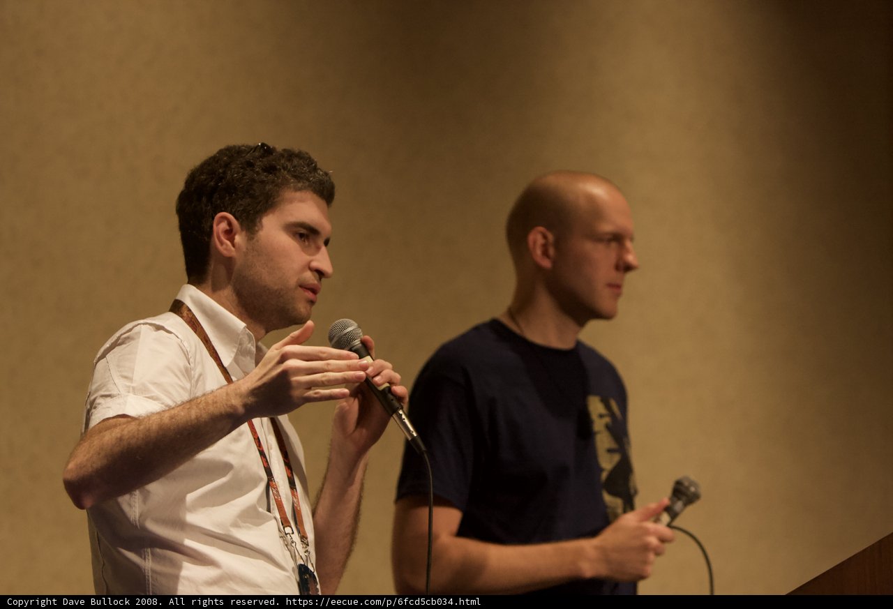 Two Men Deliver Electric Speeches