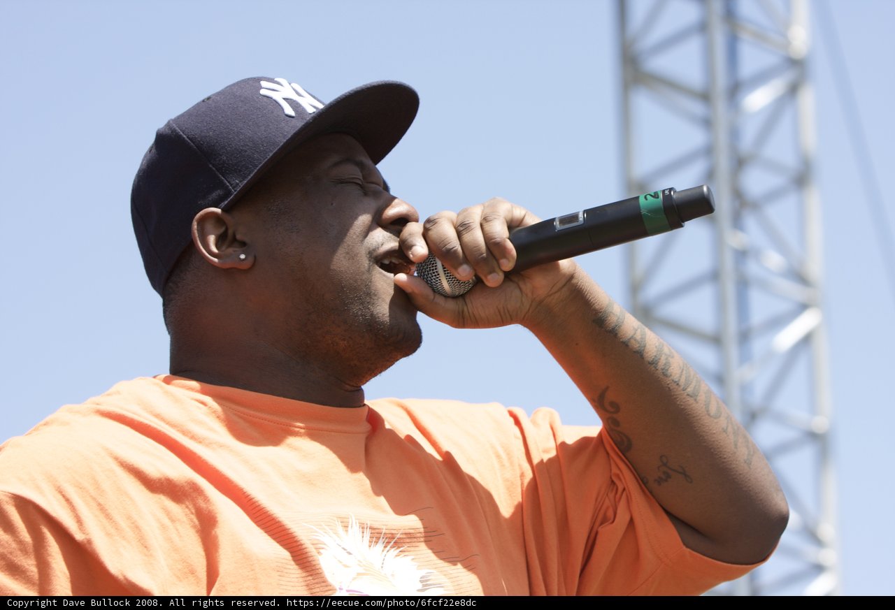 Tyree Guyton Performs at Coachella in Orange Shirt