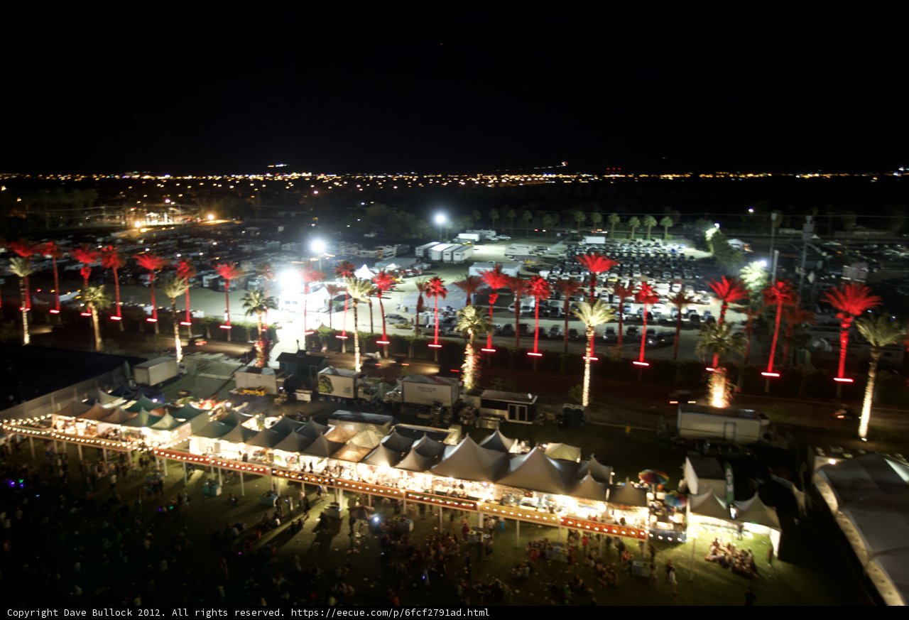 The Metropolis glows at Coachella