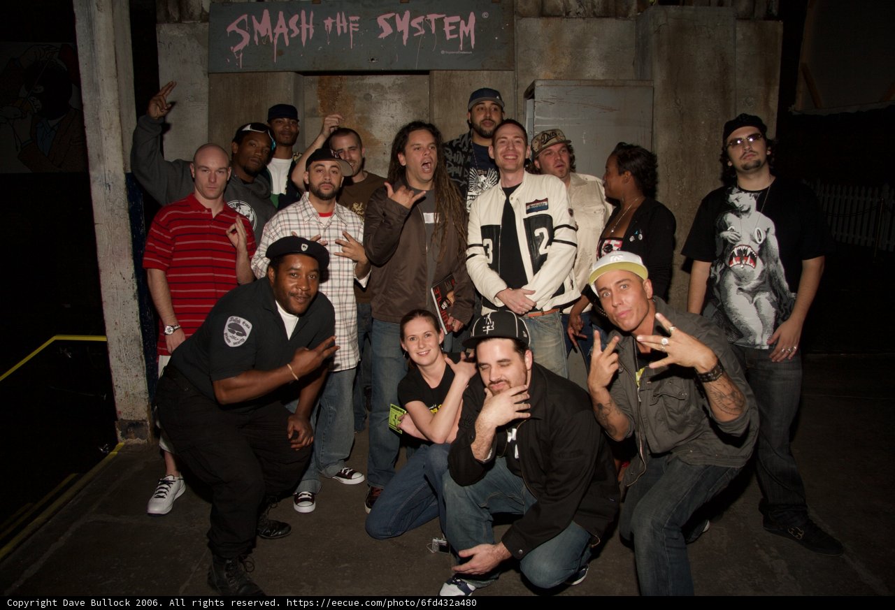 Group Photo at Nightclub