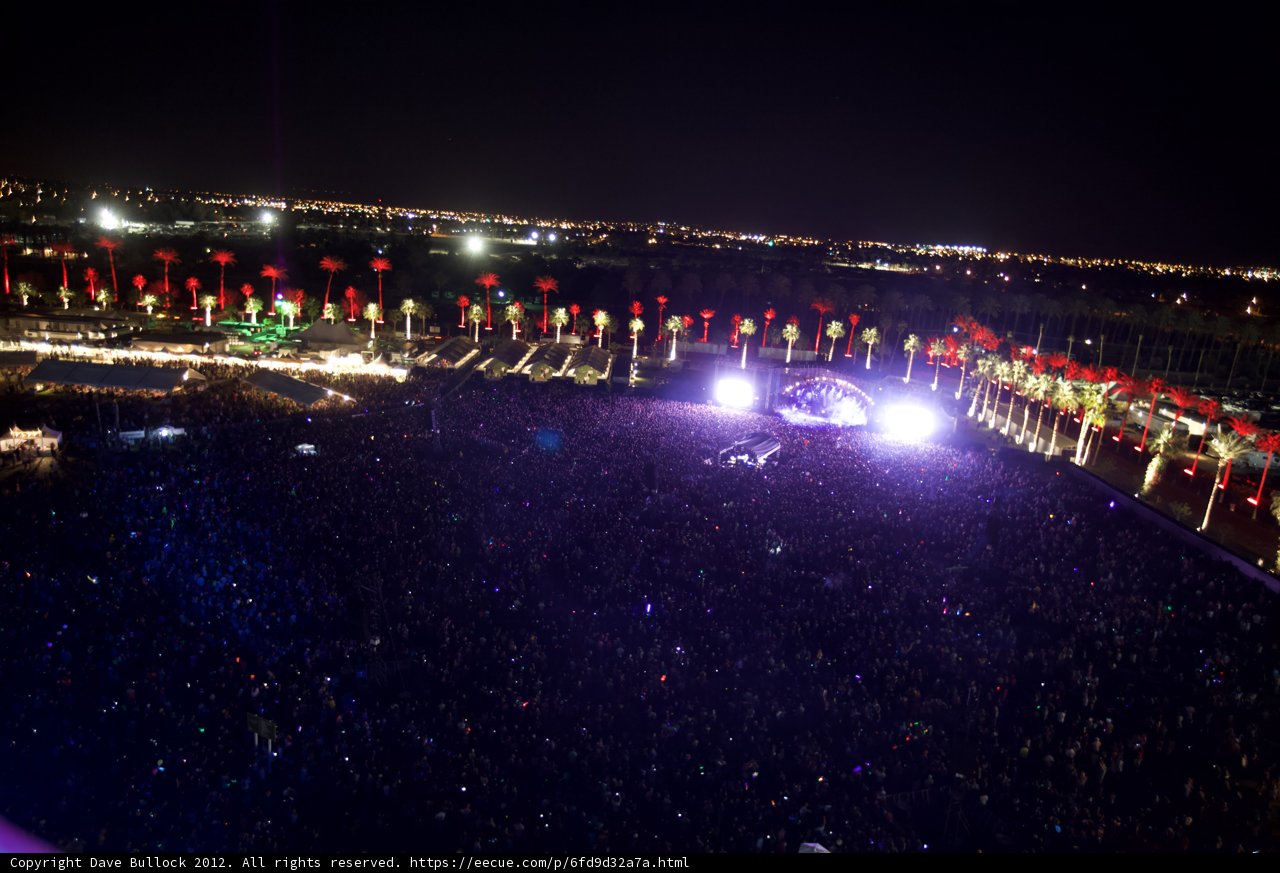 Illuminated Crowd at Coachella 2012