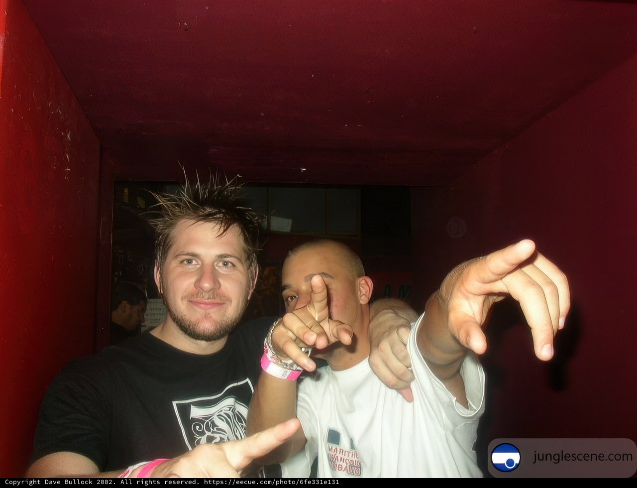 Two Men Posed for a Selfie at Night Club
