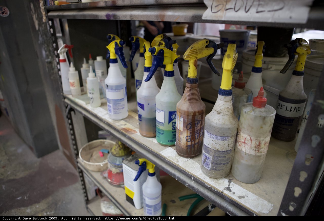 Cluttered Shelf at Newdeal Studios