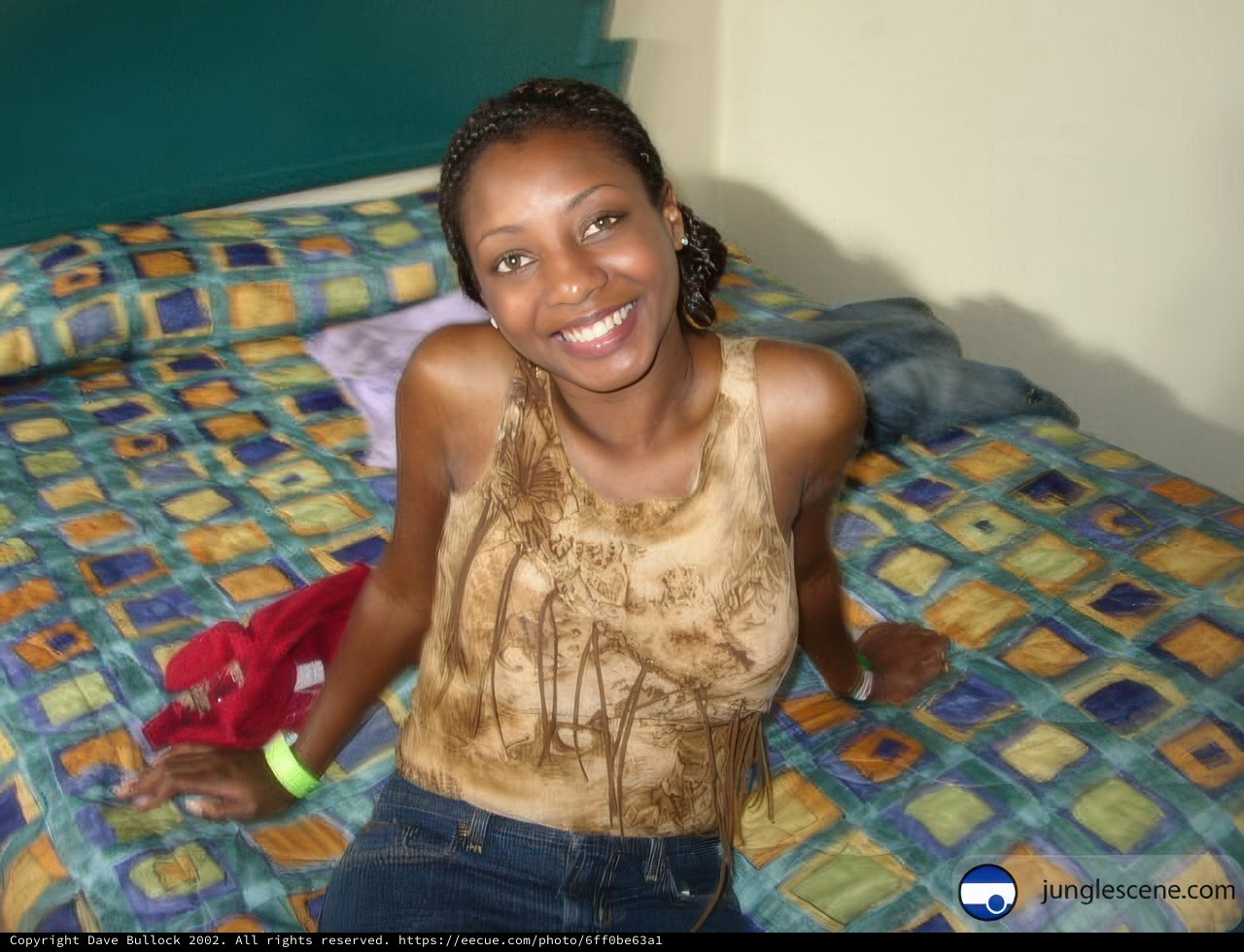 Serene Smile on a Bed
