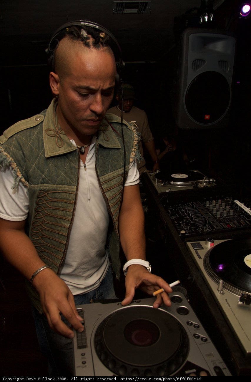 The Deejay in White
