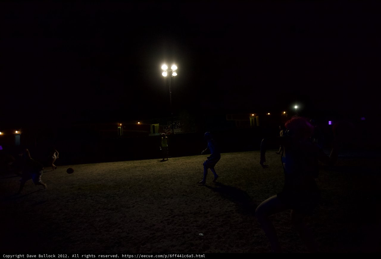 Nighttime Soccer Fun