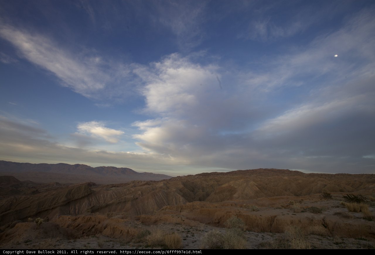 Moonrise over Anza Borrego