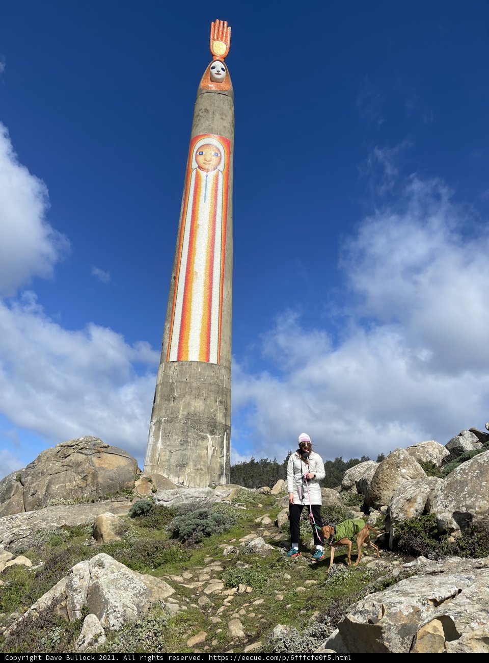 The Man, His Dog, and the Monument