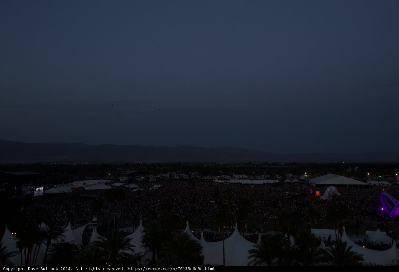 Nighttime Concert with Mountain Backdrop