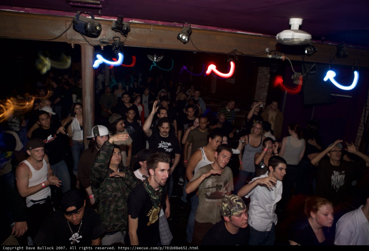 Partygoers Under the Spotlight