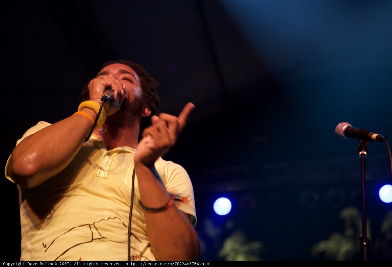 Yellow Shirt Performer Takes the Stage