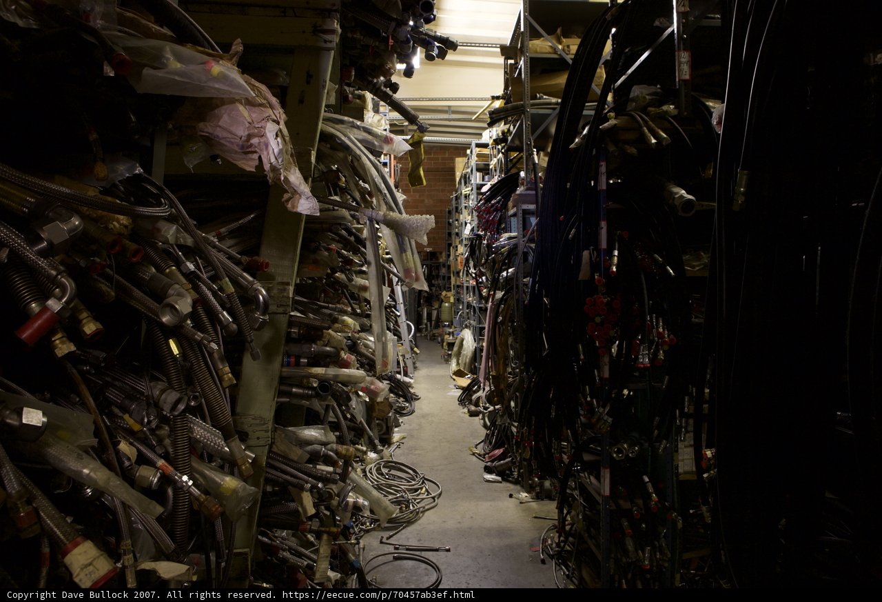 Wires Galore in a Manufacturing Warehouse