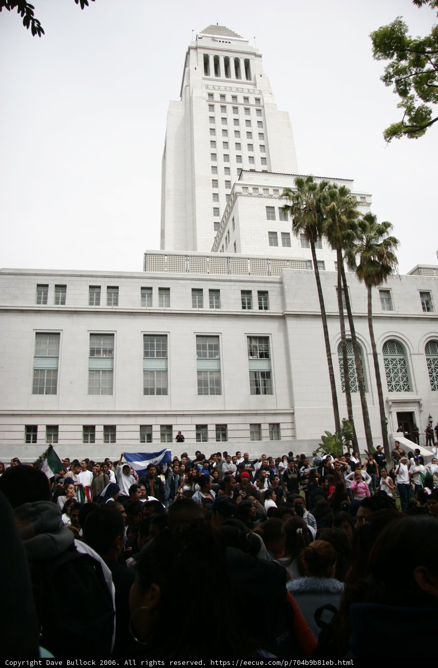 School Walkout Crowd in Metropolis