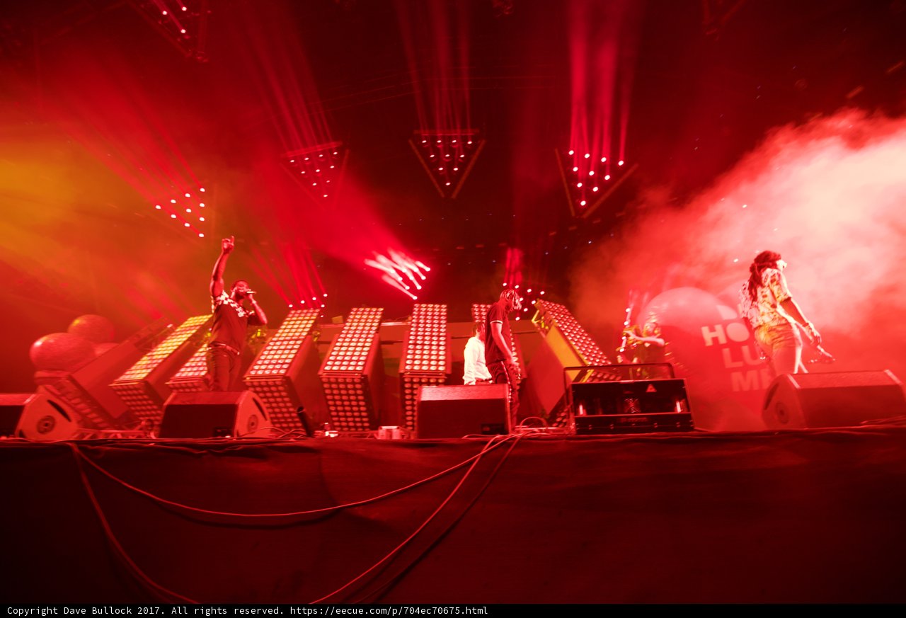 Rocking the Stage with Red Lights