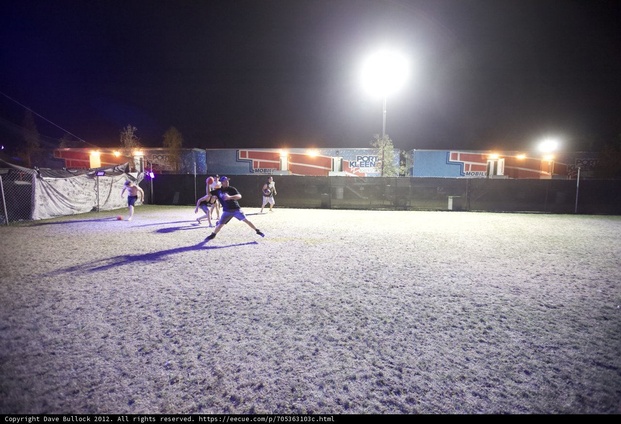 Nighttime Soccer Game at Coachella
